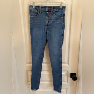 Madewell 10” High Rise Skinny Jean - Size 27